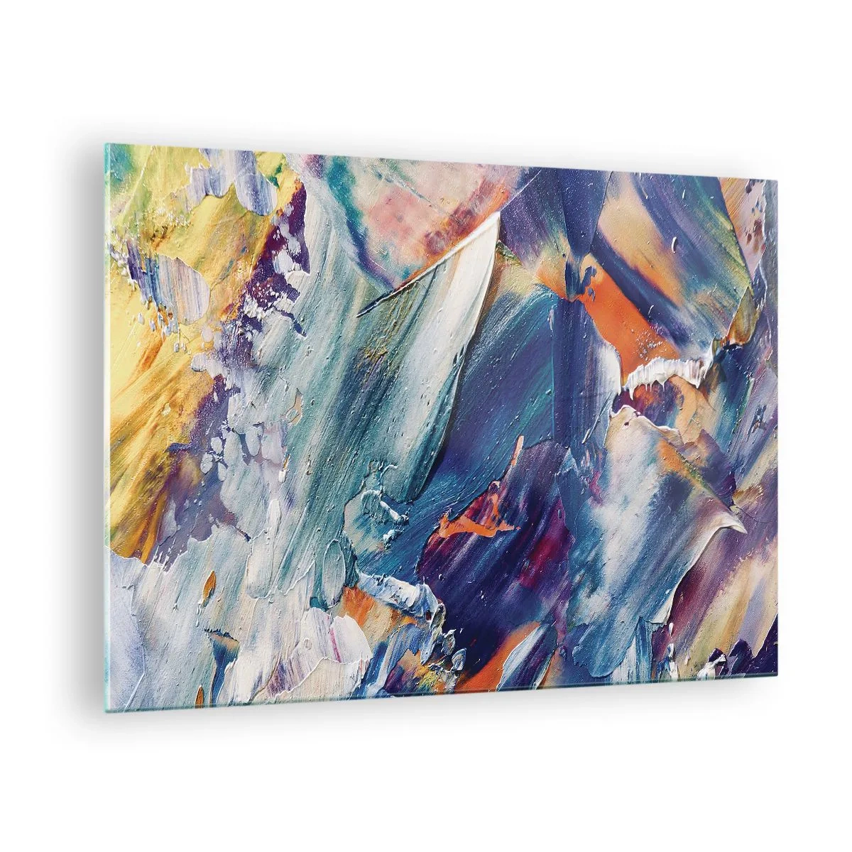 Cuadro sobre vidrio - Impresiones sobre Vidrio - Confusión de colores - 70x50 cm