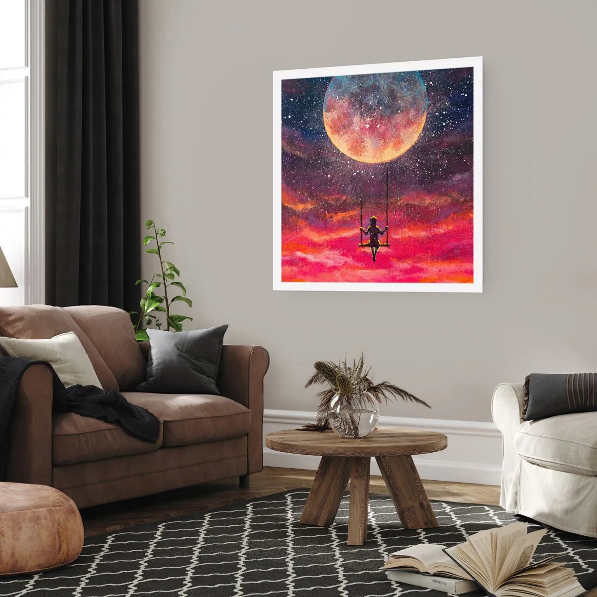 Póster - Disfrutar de las nubes - 40x40 cm