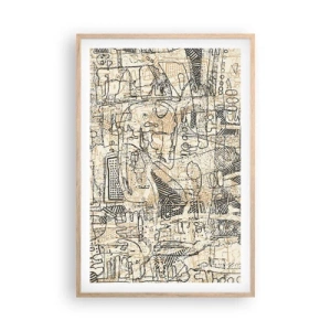 Póster en marco roble claro - A la espera de ser descifrado - 61x91 cm