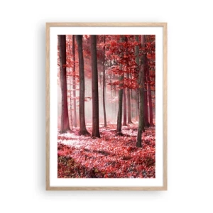 Póster en marco roble claro - Rojo como el que más - 50x70 cm