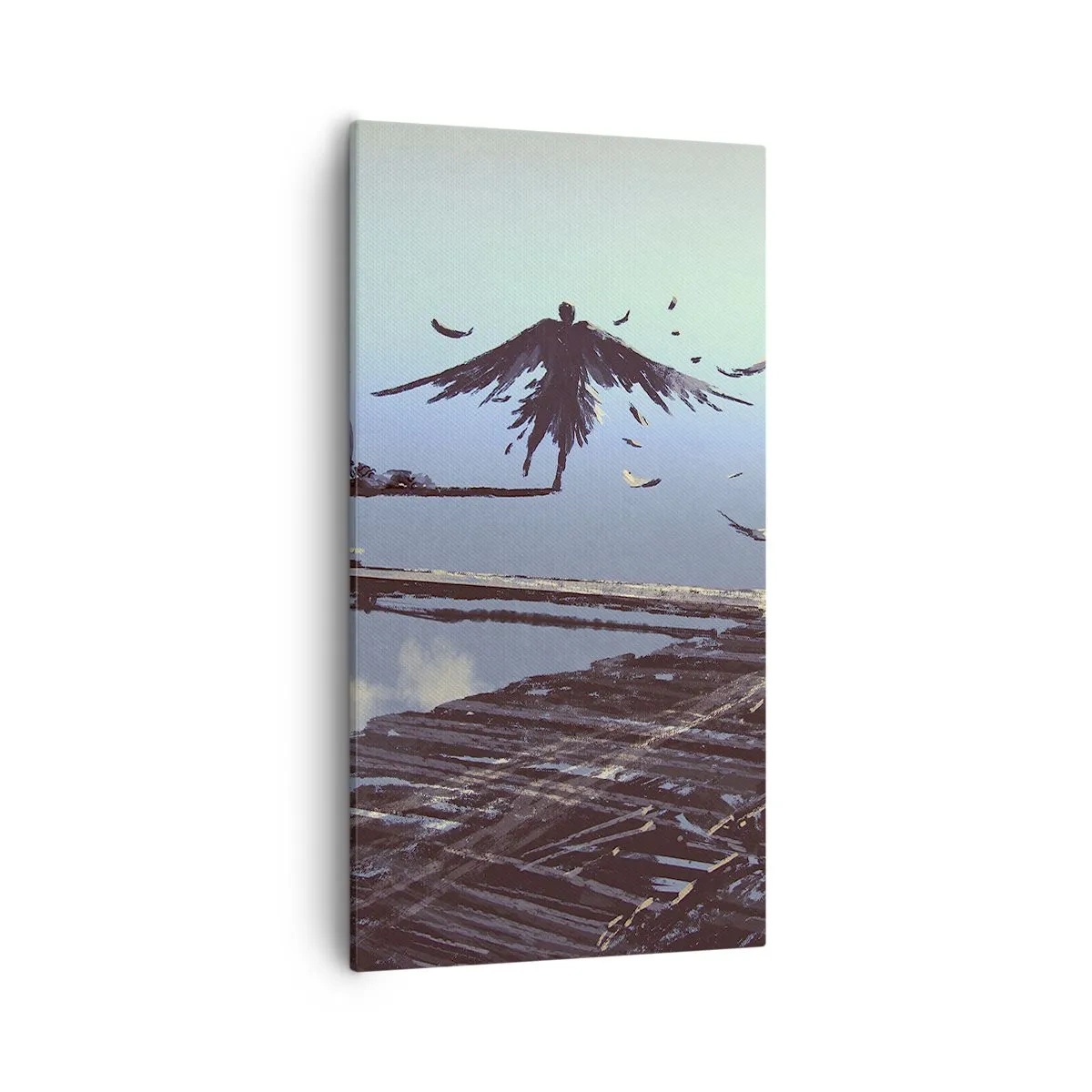 Cuadro sobre lienzo - Impresión de Imagen - Ícaro eternamente vivo - 55x100 cm