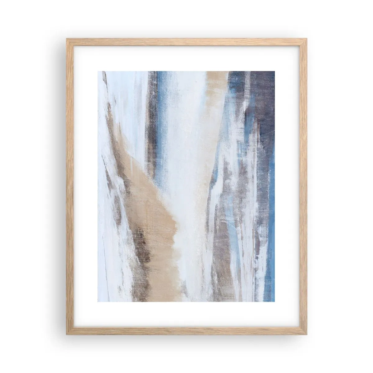 Póster en marco roble claro - Composición invernal - 40x50 cm