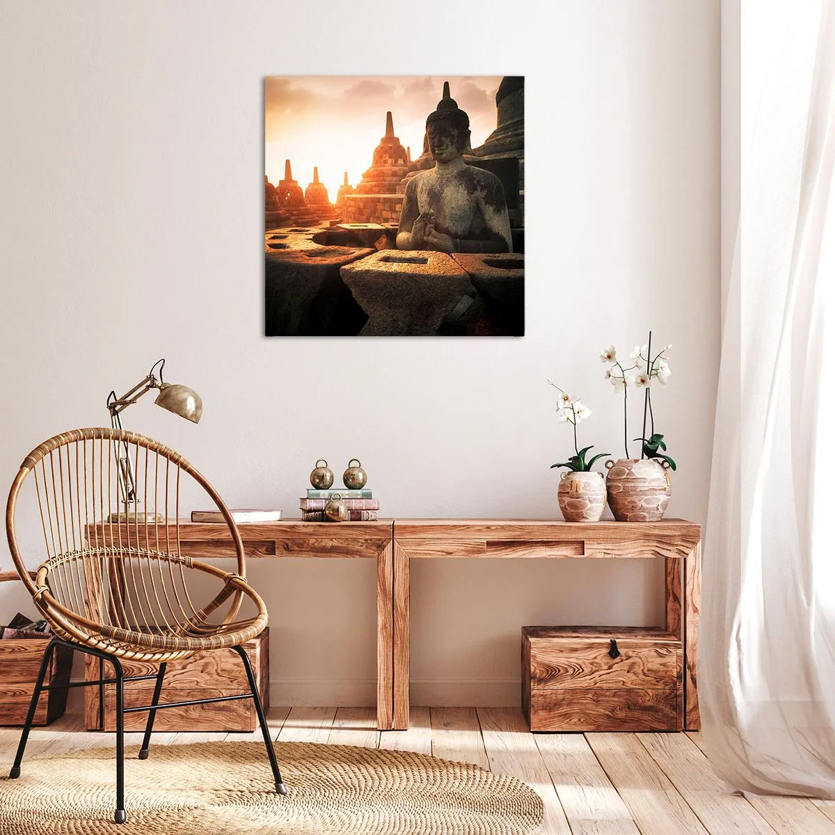 Cuadro sobre lienzo - Impresión de Imagen - Tiempo de gran sabiduría - 50x50 cm