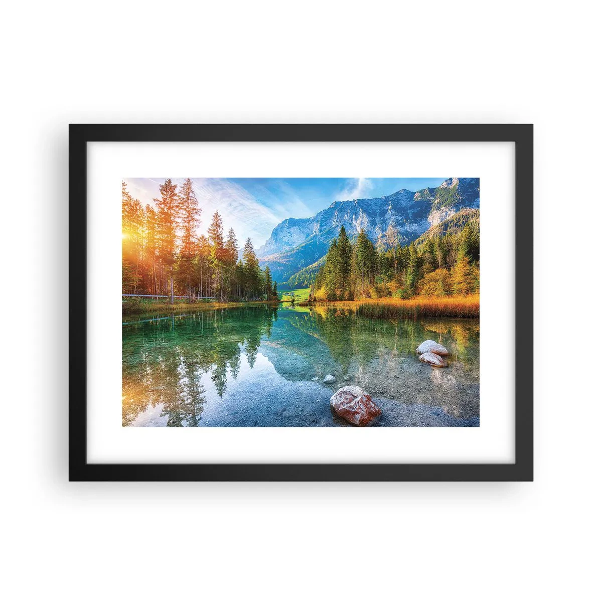 Póster en marco negro - La dulzura del otoño - 40x30 cm