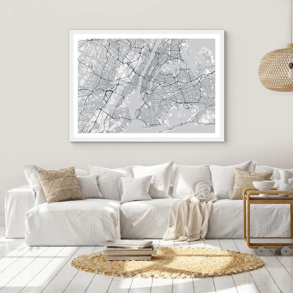 Póster en marco blanco - Anatomía de una metrópolis - 70x50 cm