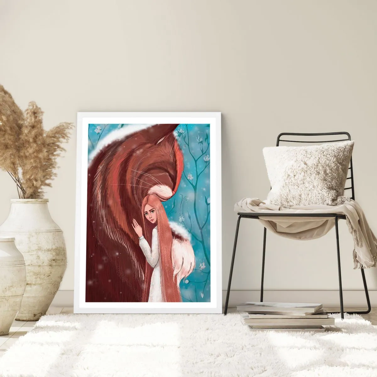 Póster en marco blanco - Bienvenidos a un cuento de hadas - 30x40 cm