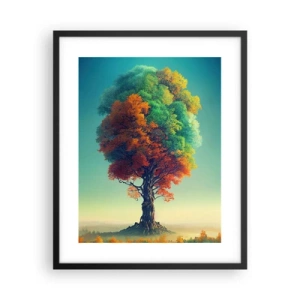 Póster en marco negro - El roble, padre de la naturaleza - 40x50 cm