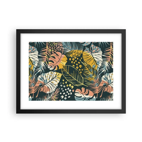 Póster en marco negro - Una frondosa fantasía - 40x30 cm