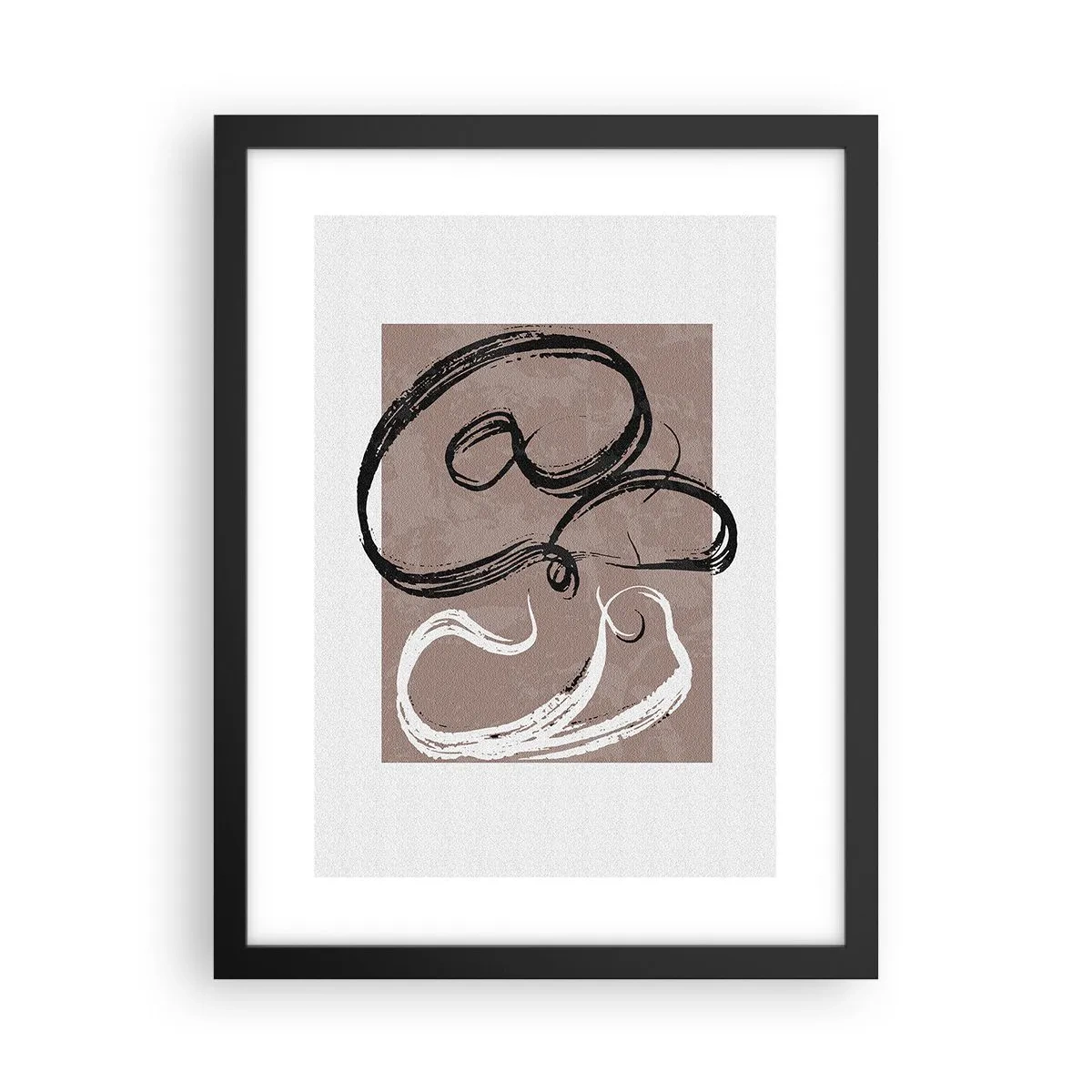 Póster en marco negro - Composición: la búsqueda de la plenitud - 30x40 cm