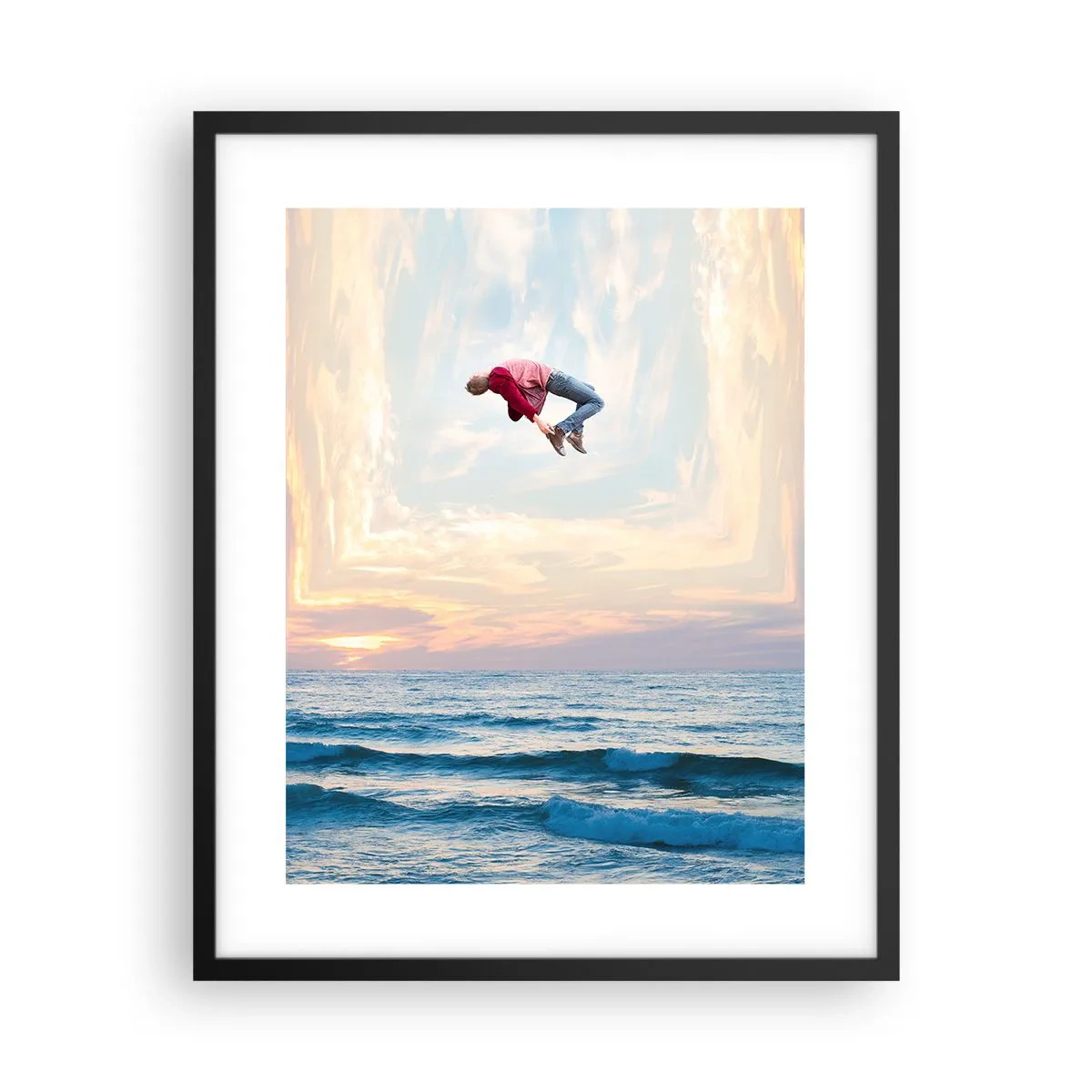 Póster en marco negro - A otra dimensión - 40x50 cm