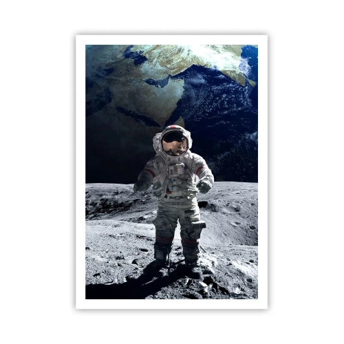Póster - Saludos desde la Luna - 70x100 cm