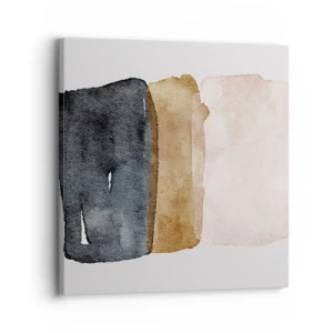 Cuadro sobre lienzo - Impresión de Imagen - Una composición de colores tierra - 30x30 cm