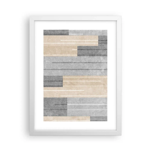 Póster en marco blanco - Composición: sostener la vertical - 30x40 cm