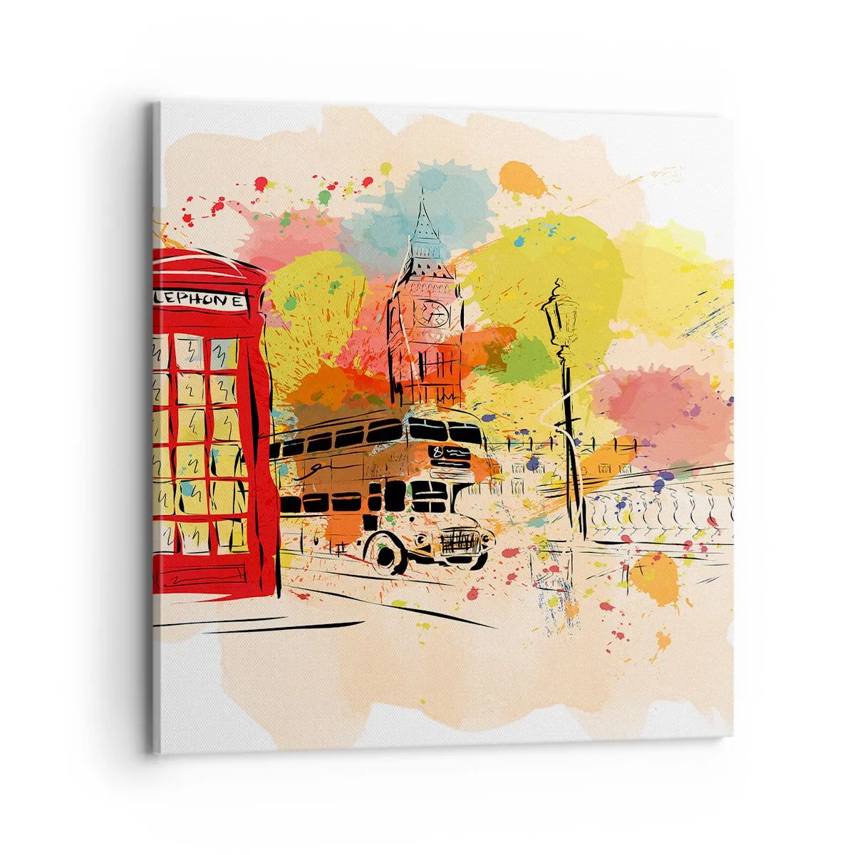 Cuadro sobre lienzo - Impresión de Imagen - Una ciudad de la diversidad - 70x70 cm