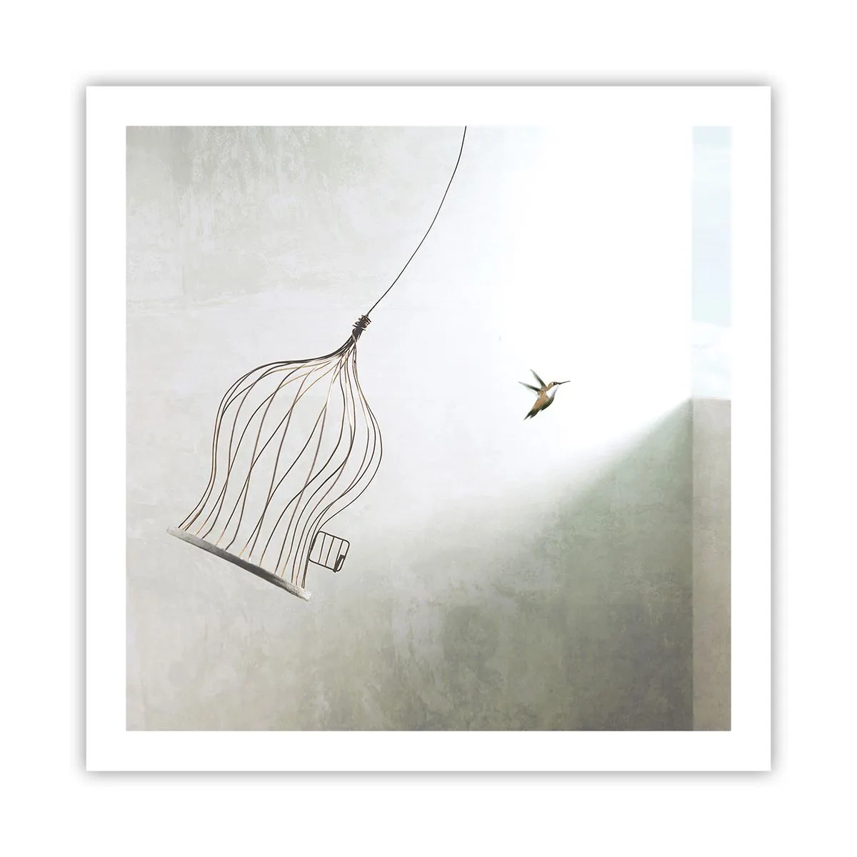 Póster - Aquí debo estar - 60x60 cm