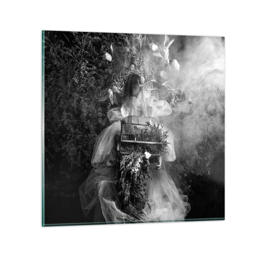 Cuadro sobre vidrio - Impresiones sobre Vidrio - La madre misma - La naturaleza - 40x40 cm