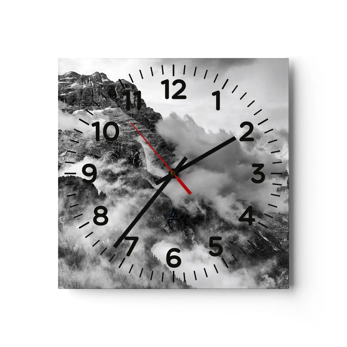 Reloj de pared - Reloj de vidrio - Hermoso y cruel - 30x30 cm