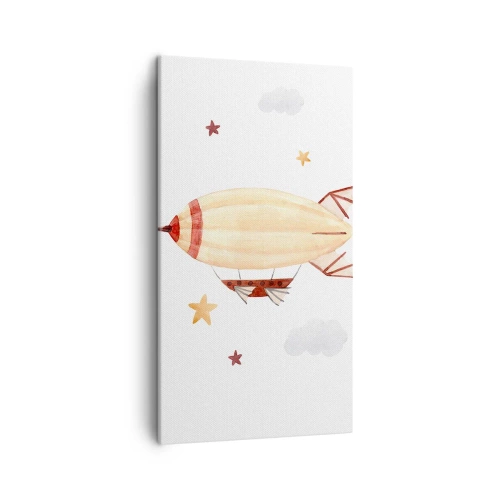 Cuadro sobre lienzo - Impresión de Imagen - Dirigible - 45x80 cm