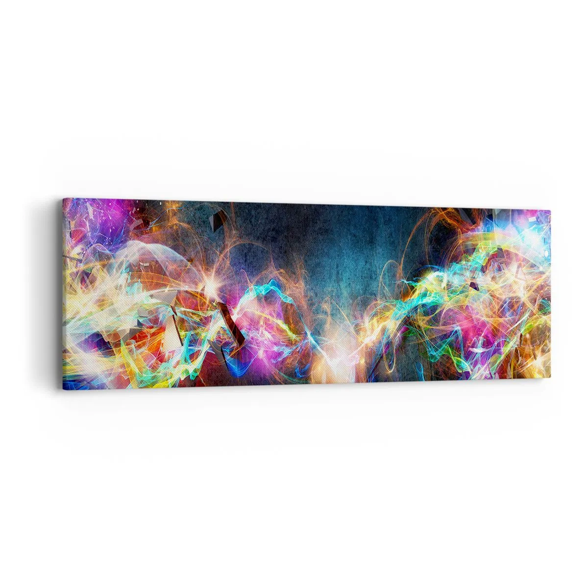 Cuadro sobre lienzo - Impresión de Imagen - Alegremente contra la oscuridad - 90x30 cm