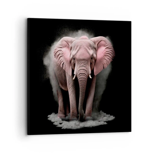 Cuadro sobre lienzo - Impresión de Imagen - El rey rosado de oriente - 70x70 cm