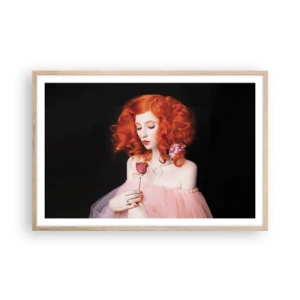 Póster en marco roble claro - En estilo barroco - 91x61 cm