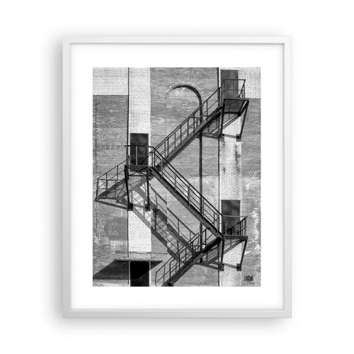 Póster en marco blanco - Estilo industrial - 40x50 cm