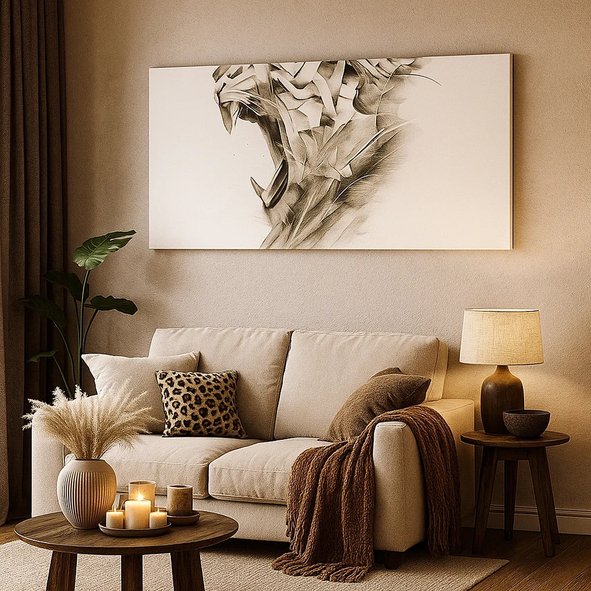 Cuadro sobre lienzo - Impresión de Imagen - Ya sabes quién manda - 30x30 cm