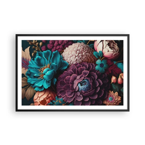 Póster en marco negro - Naturaleza en abundancia - 91x61 cm