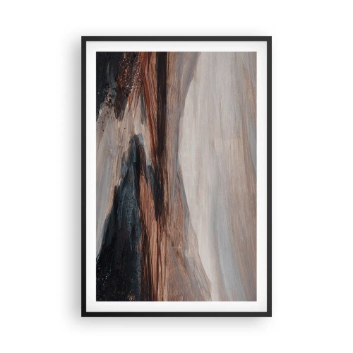 Póster en marco negro - Valle apacible - 61x91 cm