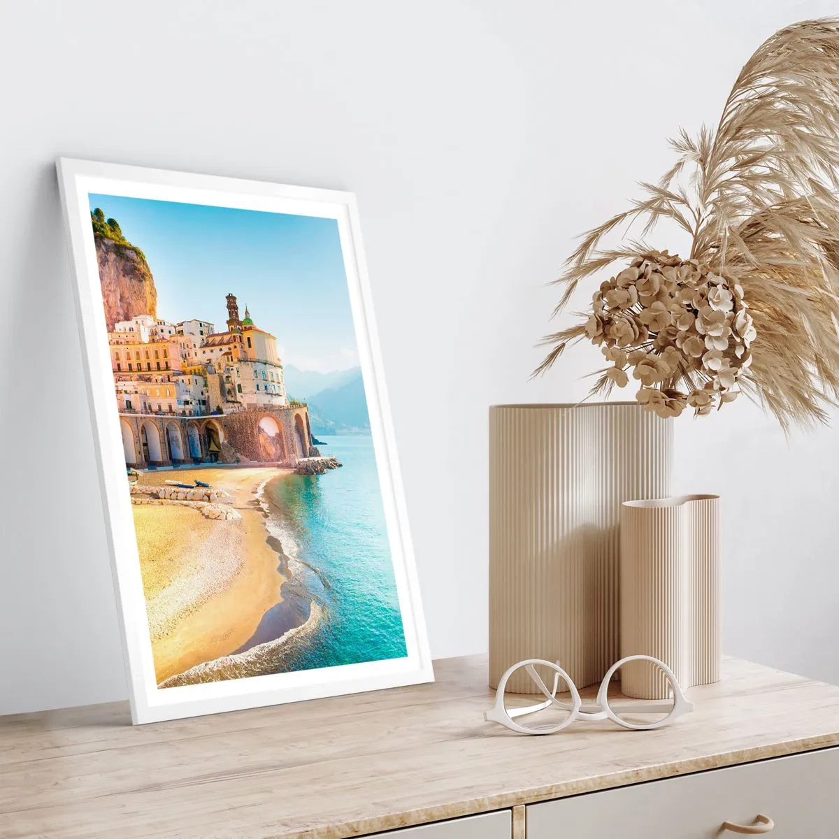 Póster en marco blanco - Una ciudad extraordinaria - 70x100 cm