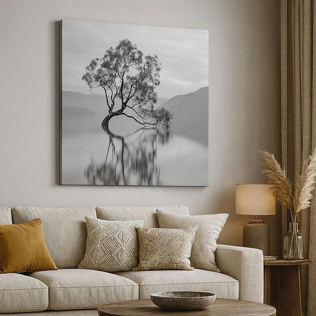 Cuadro sobre lienzo - Impresión de Imagen - Existe tal lugar en el mundo - 30x30 cm