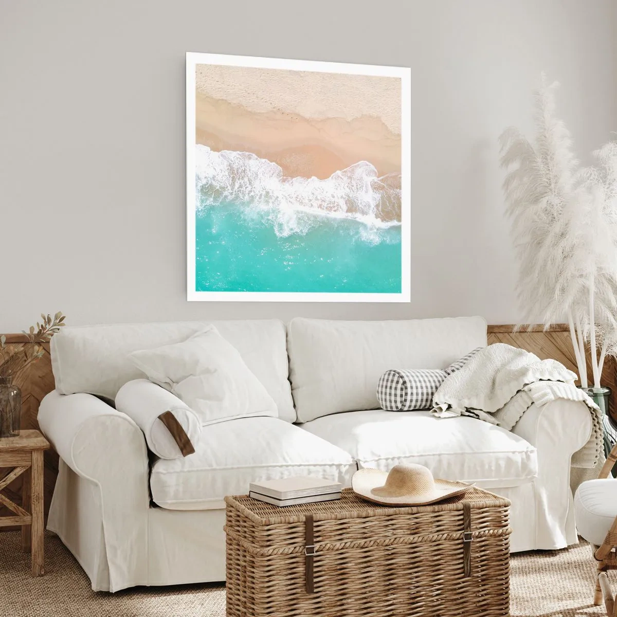 Póster - Un toque acariciador - 40x40 cm