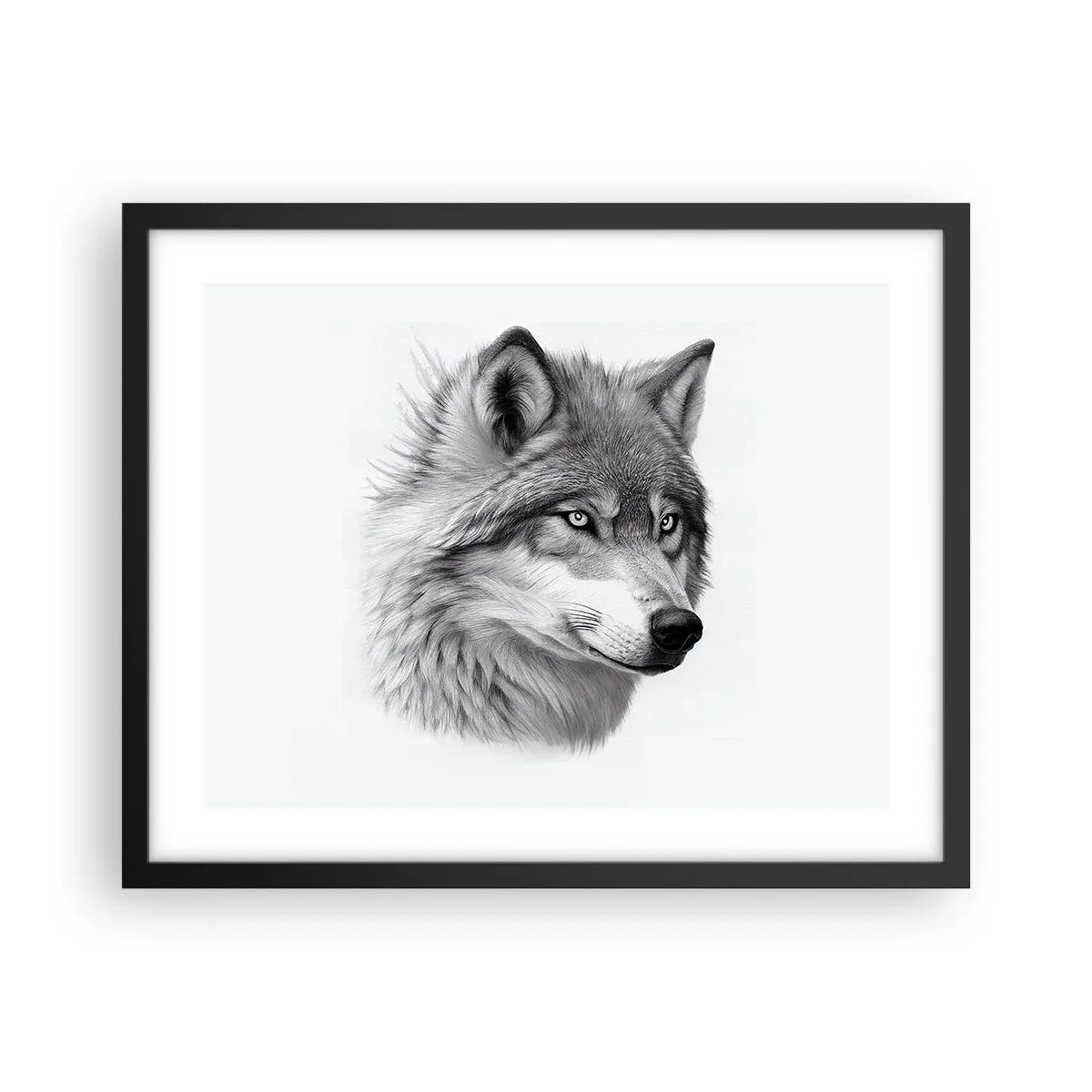 Póster en marco negro - Alfa - sin duda - 50x40 cm