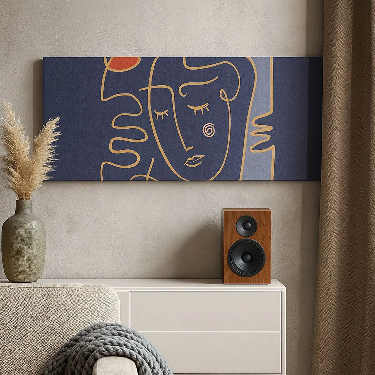 Cuadro sobre lienzo - Impresión de Imagen - En un maravilloso sueño - 100x40 cm