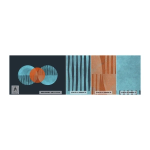 Muestra de fotomural Premium Canvas - Composición simétrica - Abstracción, Pedazo, Patrón geométrico - 100x30 cm