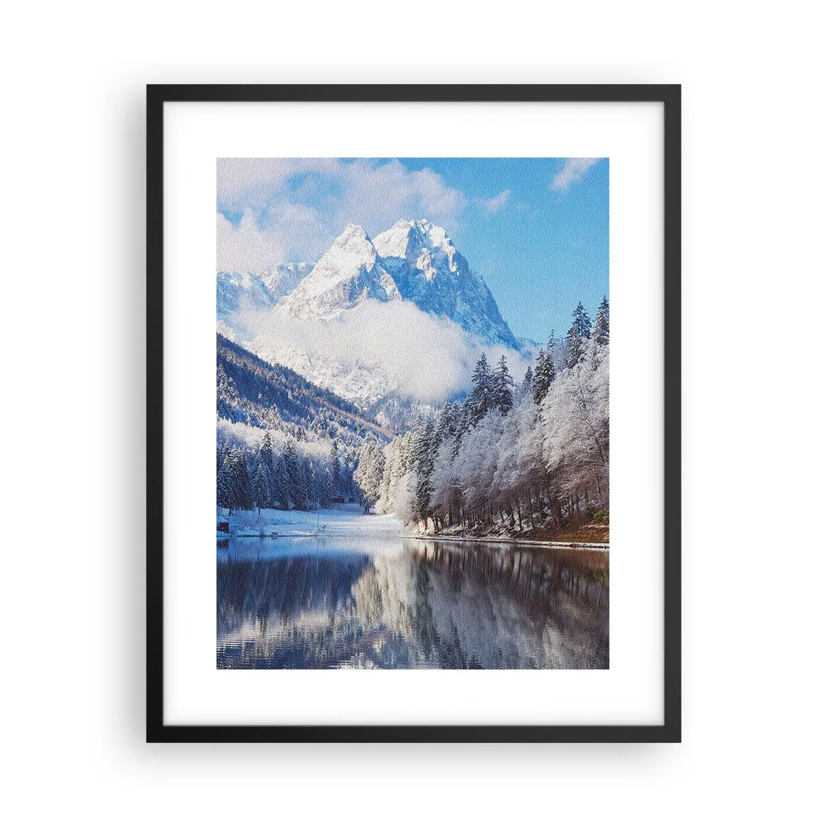 Póster en marco negro - Guardia de nieve - 40x50 cm