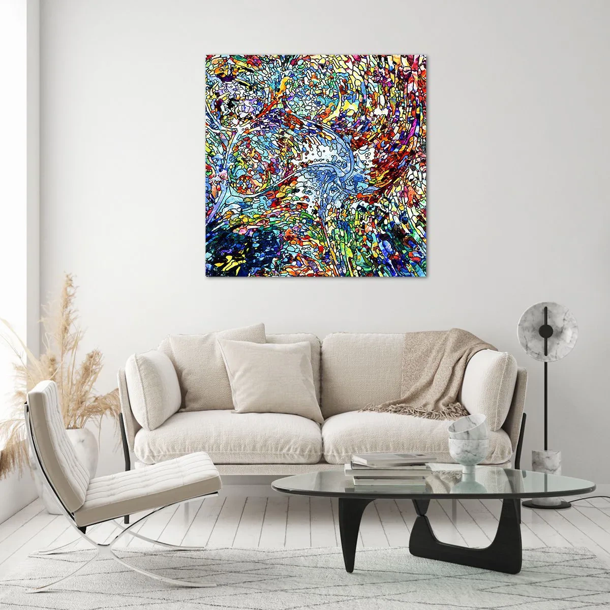 Cuadro sobre vidrio - Impresiones sobre Vidrio - Vidriera - 70x70 cm