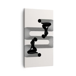 Cuadro sobre lienzo - Impresión de Imagen - Simetría sensual - 55x100 cm