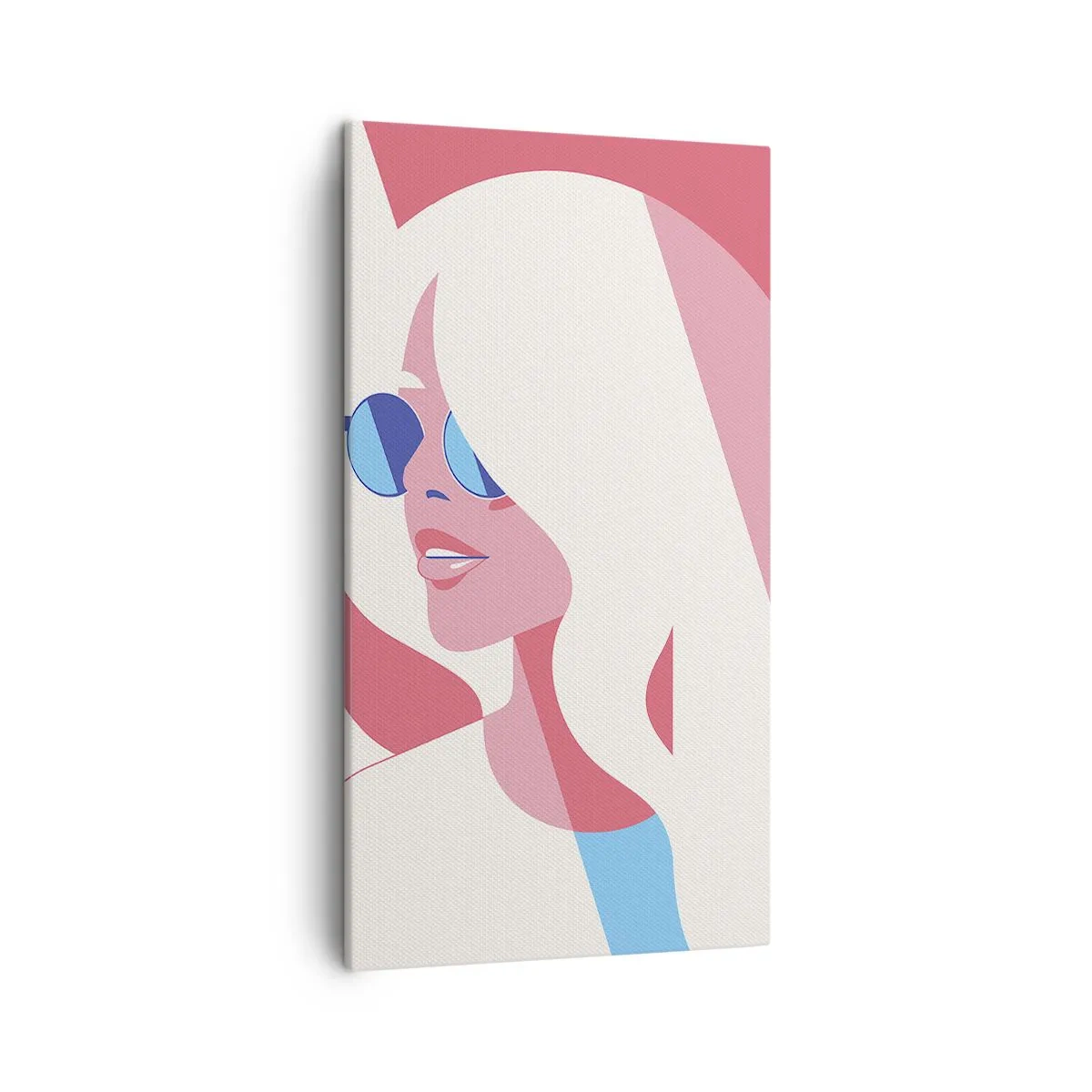 Cuadro sobre lienzo - Impresión de Imagen - Rubia frente al sol - 45x80 cm