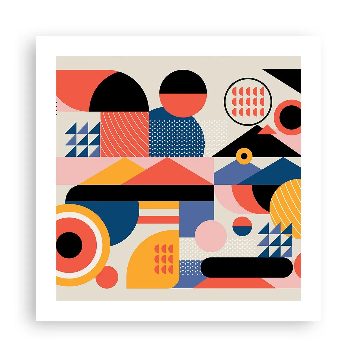 Póster - Composición: juegos - 50x50 cm