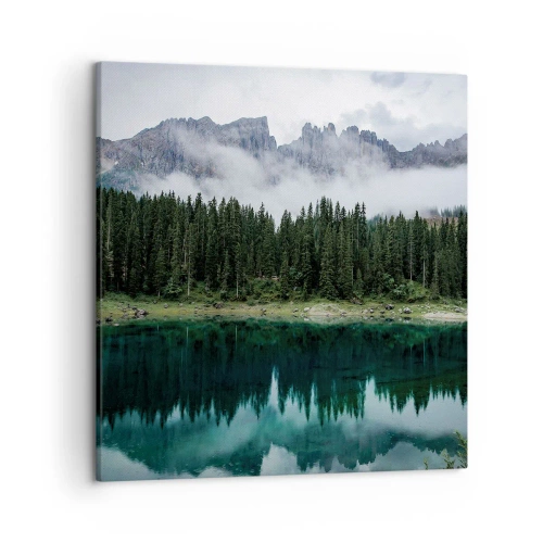 Cuadro sobre lienzo - Impresión de Imagen - Calla, calla, no despertemos al agua dormida.... - 50x50 cm