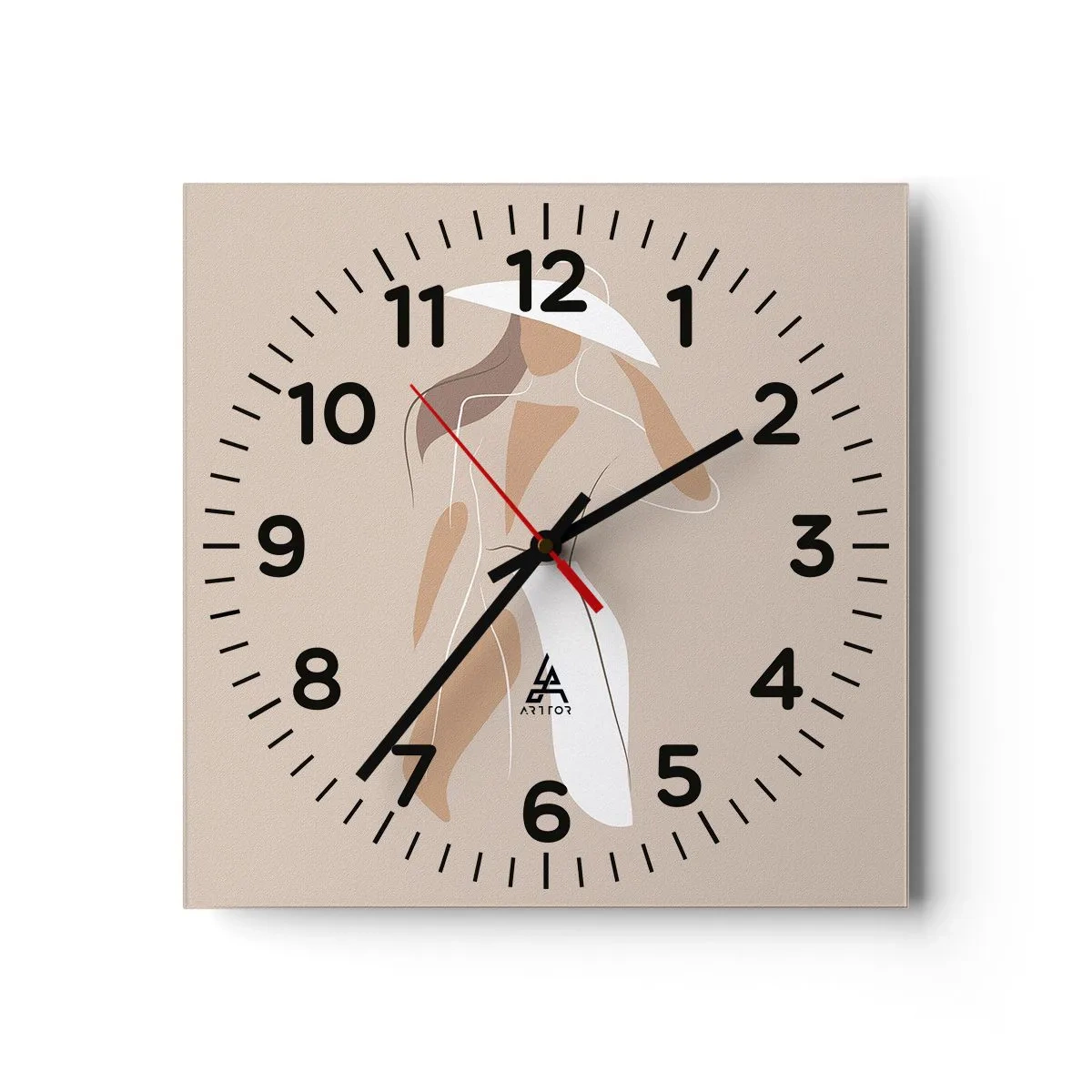 Reloj de pared - Reloj de vidrio - La moda es alegría - 40x40 cm