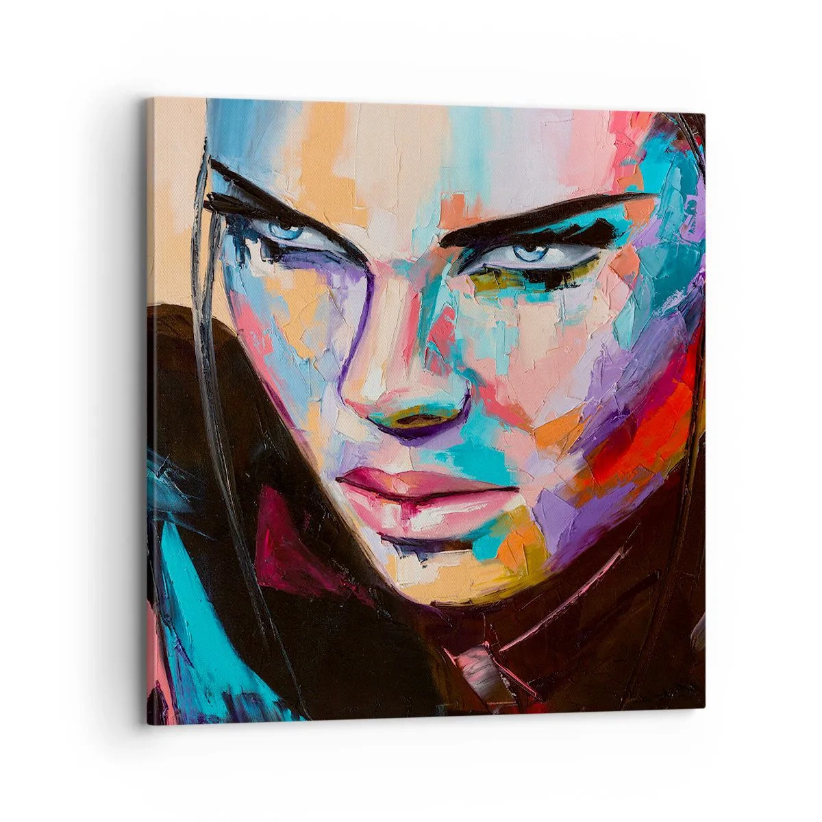 Cuadro sobre lienzo - Impresión de Imagen - Salvaje de corazón - 70x70 cm