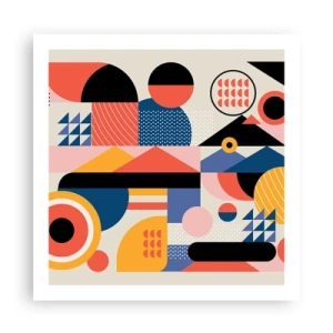 Póster - Composición: juegos - 60x60 cm