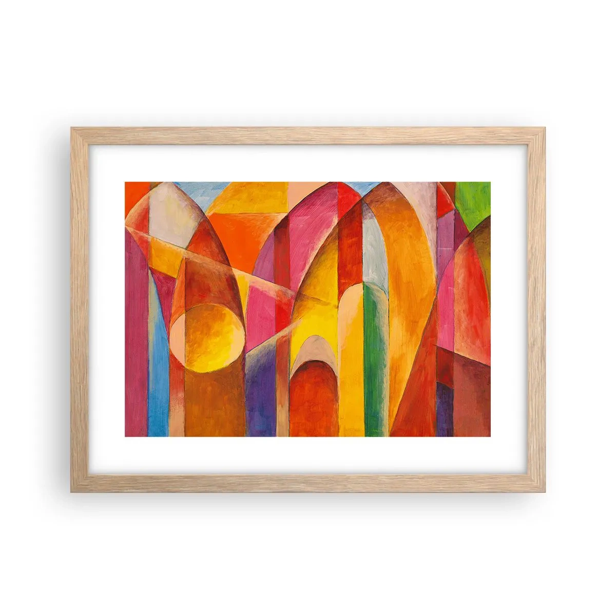 Póster en marco roble claro - Catedral del sol - 40x30 cm
