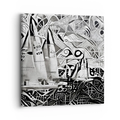 Cuadro sobre lienzo - Impresión de Imagen - Entre las olas - 30x30 cm