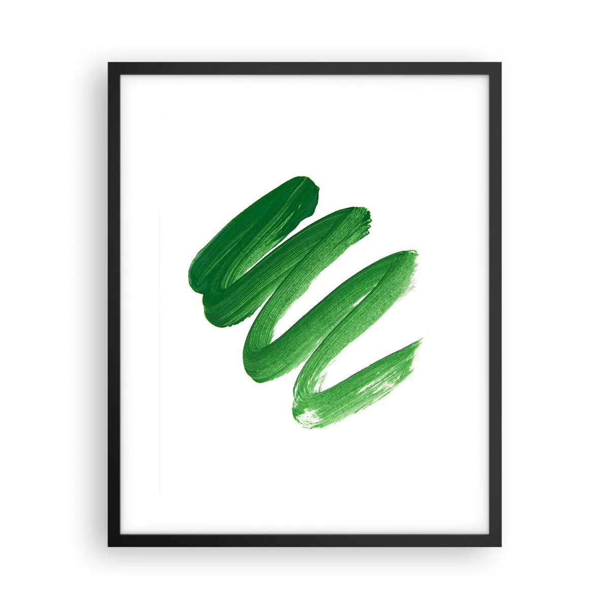 Póster en marco negro - Una broma verde - 40x50 cm