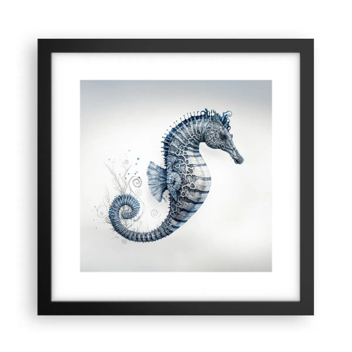 Póster en marco negro - Una sutil broma de la naturaleza - 30x30 cm