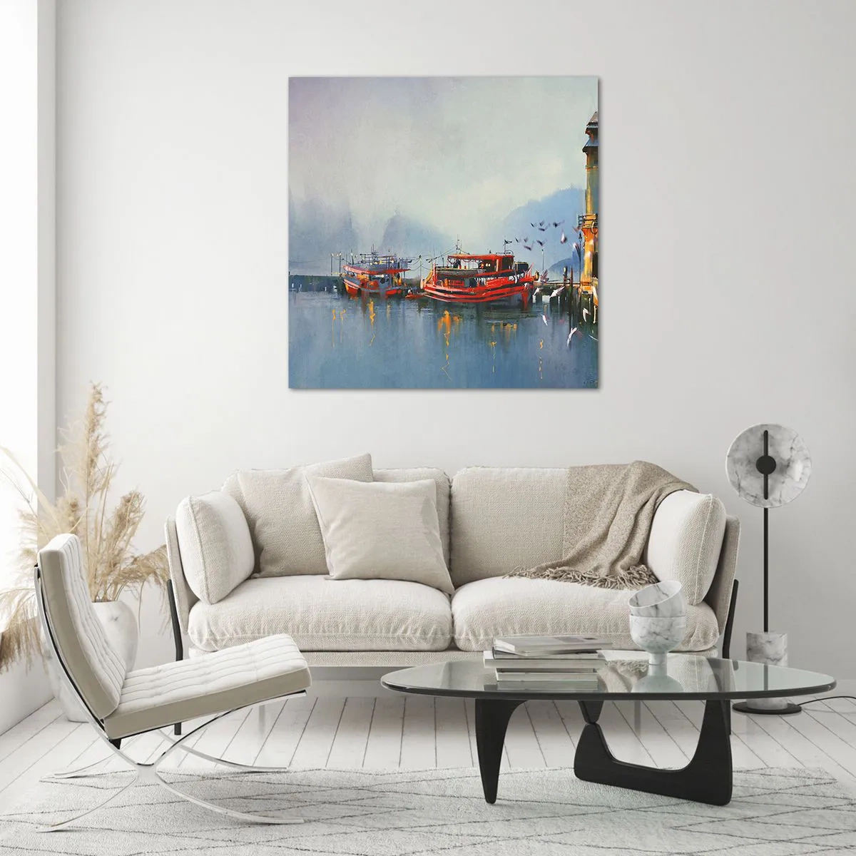 Cuadro sobre vidrio - Impresiones sobre Vidrio - En el fin del mundo - 70x70 cm