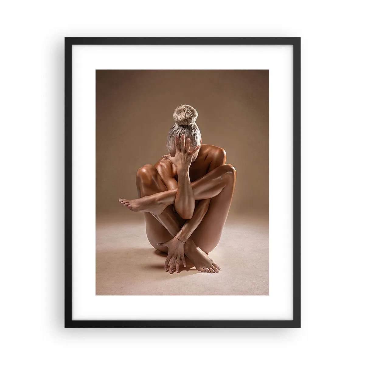 Póster en marco negro - Unidad de cuerpo y espíritu - 40x50 cm